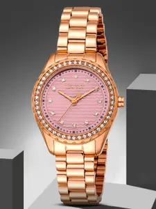 ESPRIT Women Embellished Dial & Stainless Steel Straps Analogue Watch ES1L452M0045