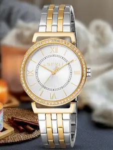 ESPRIT Women Embellished Dial & Stainless Steel Straps Analogue Watch ES1L424M0075
