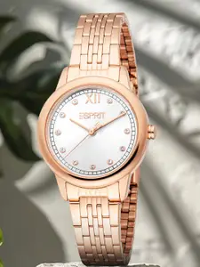 ESPRIT Women Embellished Dial & Stainless Steel Straps Analogue Watch ES1L487M0035
