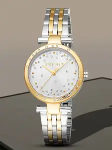 ESPRIT Women Embellished Dial & Stainless Steel Straps Analogue Watch ES1L426M0055