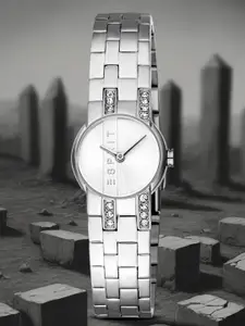 ESPRIT Women Printed Dial & Stainless Steel Straps Analogue Watch ES1L421M0015