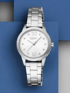 ESPRIT Women Embellished Dial & Stainless Steel Straps Analogue Watch ES1L434M0015