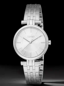 ESPRIT Women Printed Dial & Stainless Steel Straps Analogue Watch ES1L454M0015