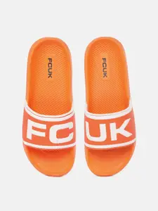 FCUK Men Printed Sliders