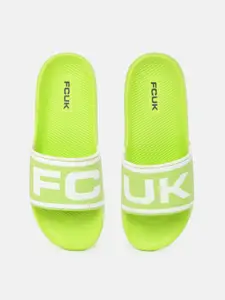 FCUK Men Printed Sliders