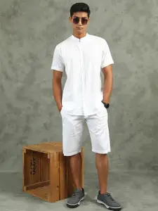 beevee Band Collar Shirt With Shorts