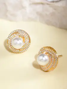 Peora Gold-Plated Cubic Zirconia Studs