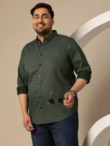 Sztori Men Plus Size Premium Printed Pure Cotton Casual Shirt