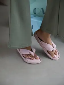 CAI Knotted Thong Pink Flat