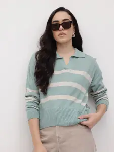 The Roadster Life Co. Striped Acrylic Pullover