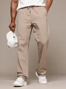 The Roadster Lifestyle Co. Men Relaxed Pure Cotton Chinos Trousers