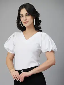 Style Quotient Women Regular Puff Sleeve Top