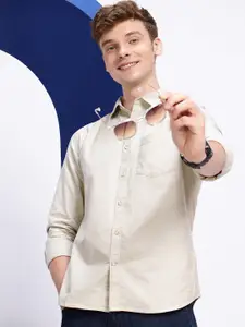 Aeropostale Solid Regular Fit Casual Shirt