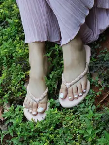 Monrow Women Andrea Peach Flats