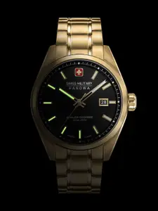 SWISS MILITARY HANOWA Men Dial & Stainless Steel Bracelet Analogue Swiss Made Watch