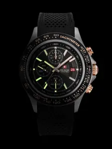 SWISS MILITARY HANOWA Men Embellished Dial Analogue Chronograph Swiss Made Watch