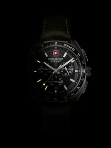 SWISS MILITARY HANOWA Men Round Dial & Analogue and Digital Chronograph Swiss Made Watch