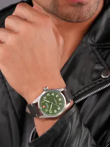 SWISS MILITARY HANOWA Men Dial & Leather Straps Analogue Swiss Made Watch SMWGA2100404