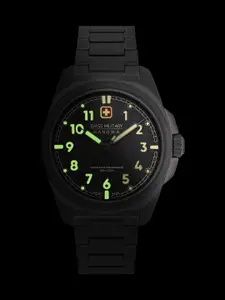 SWISS MILITARY HANOWA Men Printed Dial & Ceramic Bracelet Straps Analogue Swiss Made Watch