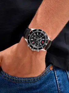 SWISS MILITARY HANOWA Men Textured Dial Analogue Chronograph Swiss Made Watch SMWGC2100705