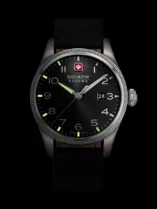 SWISS MILITARY HANOWA Men Dial & Leather Straps Analogue Swiss Made Watch SMWGB0000804
