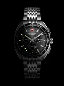 SWISS MILITARY HANOWA Men Dial & Stainless Steel Straps Chronograph Swiss Made Watch