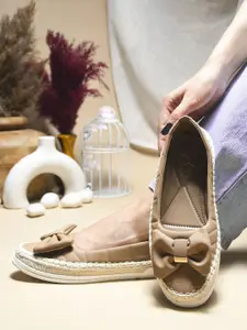 JM Looks Women Fashion Flat Embellished Open Toe Flat Jutti with Comfortable Sole