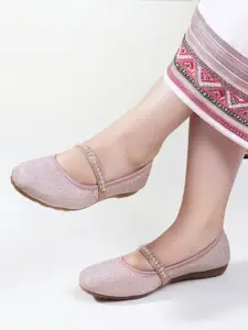 DressBerry Women Embellished Ethnic Mojaris Flats