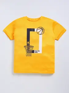 HRX by Hrithik Roshan Boys Sports Printed Rapid Dry T-shirt