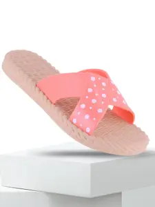 FLITE Women Printed Slip-On Flip Flops