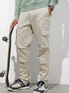 The Roadster Lifestyle Co. Men Relaxed Cargos Trousers