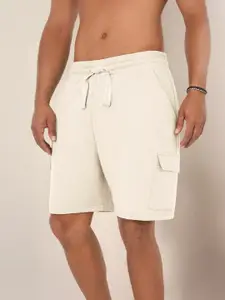 NOBERO Men Loose Fit Pure Cotton Cargo Shorts