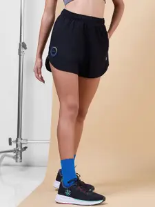 CULT Women Black Sports Club Shorts