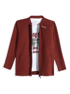 CAVIO Boys Lightweight Tailored Jacket With T-shirt
