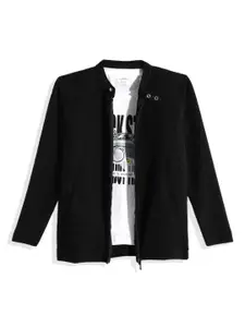 CAVIO Boys Lightweight Tailored Jacket With T-shirt