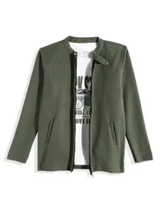 CAVIO Boys Lightweight Tailored Jacket With T-shirt