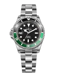Invicta Men Round Dial & Stainless Steel Straps Analogue Automatic Watch 43975