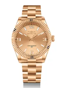 Invicta Men Round Dial & Stainless Steel Bracelet Style Straps Analogue Watch 47462