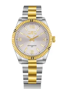 Invicta Men Round Dial & Stainless Steel Bracelet Style Straps Analogue Watch 47454