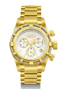 Invicta Men Round Dial & Stainless Steel Bracelet Style Straps Analogue Watch 90011