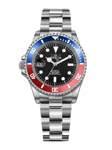 Invicta Men Round Dial & Stainless Steel Straps Analogue Automatic Watch 43976