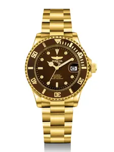 Invicta  Men Dial & Stainless Steel Bracelet Style Straps Analogue Automatic Watch 35725