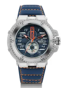 Invicta Racing Men Dial & Leather Straps Analogue Watch 47378