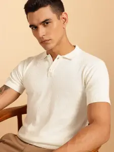 French Connection Men Polo Collar Pure Cotton T-shirt