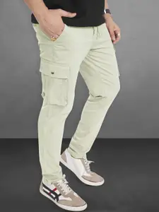 DIVISIVE Men Relaxed Straight Leg Easy Wash Cargos Trousers