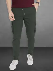 DIVISIVE Men Relaxed Straight Leg Easy Wash Cargos Trousers