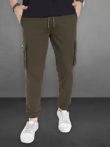 DIVISIVE Men Carrot Easy Wash Cargos Trousers