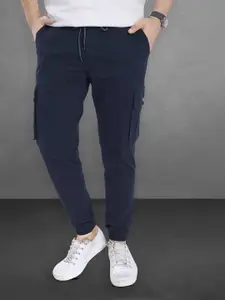 DIVISIVE Men Carrot Easy Wash Cargos Trousers