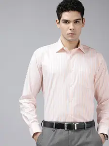 Van Heusen Custom Vertical Stripes Pure Cotton Formal Shirt