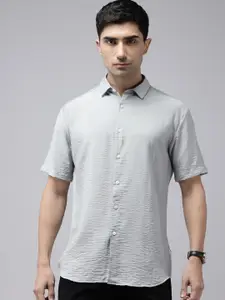 Van Heusen Crushed Slim Fit Casual Shirt